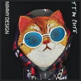 NIMMY case GLASSES COOL CAT for IPHONE 15 Pro black