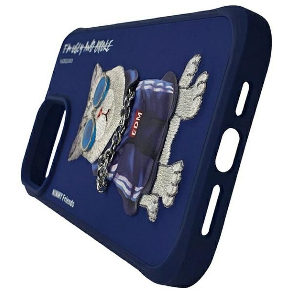 NIMMY case GLASSES COOL CAT for IPHONE 15 Pro Max blue