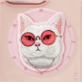NIMMY case GLASSES COOL CAT compatible with MagSafe for IPHONE 16 Pro Max pink