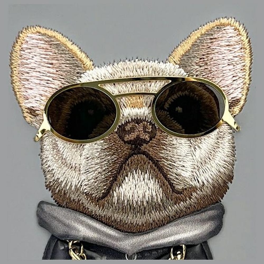 NIMMY case GLASSES COOL DOG for IPHONE 16 gray