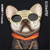 NIMMY case GLASSES COOL DOG for IPHONE 16 Pro Max black