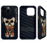 NIMMY case GLASSES COOL DOG for IPHONE 15 Pro Max black