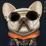 NIMMY case GLASSES COOL DOG for IPHONE 15 black