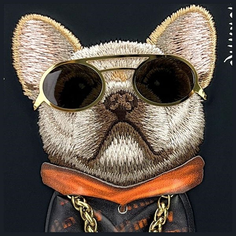 NIMMY case GLASSES COOL DOG for IPHONE 15 black