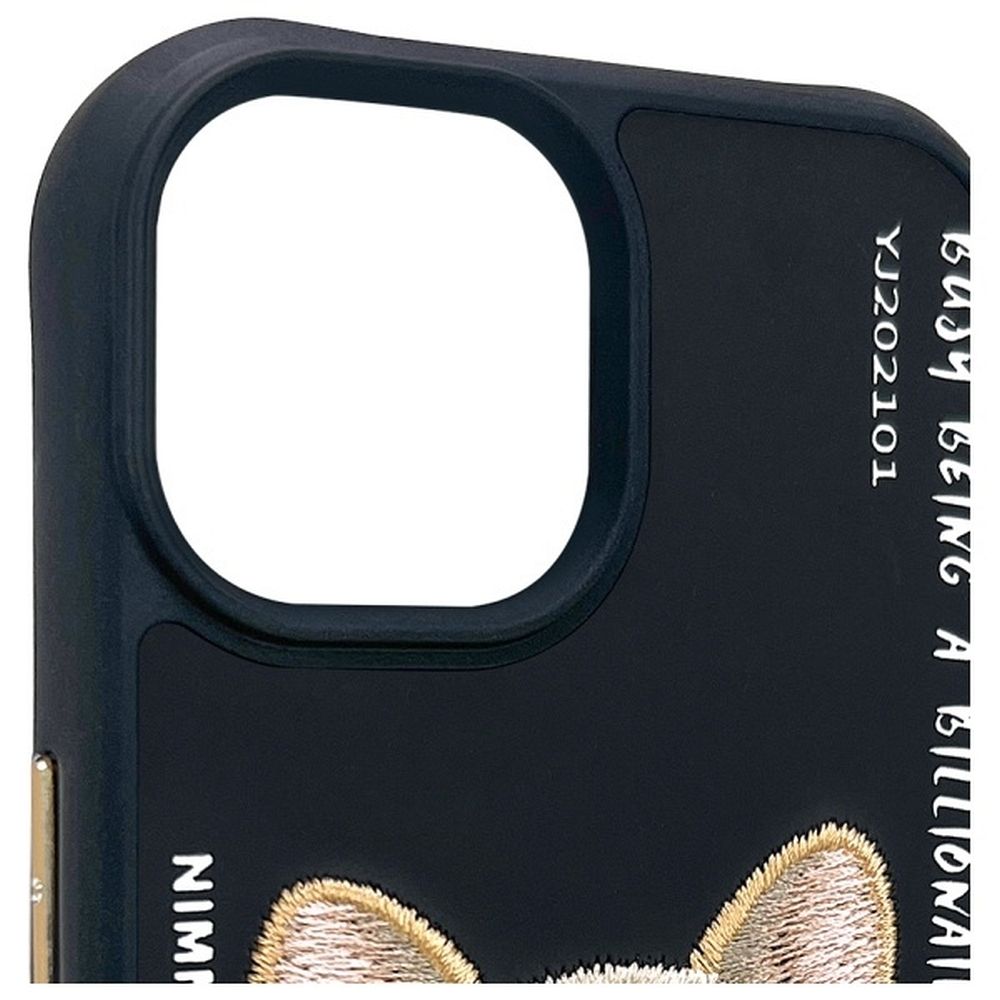 NIMMY case GLASSES COOL DOG for IPHONE 15 black