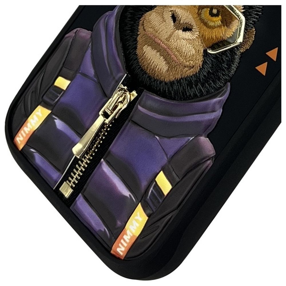 Zadní kryt NIMMY case COOL&CUTE 2.0 Monkey pro Apple iPhone 16 Pro Max, černá