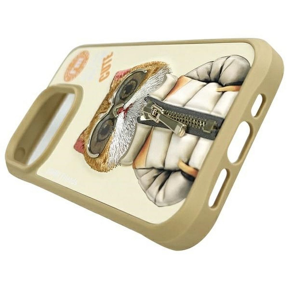Zadní kryt NIMMY case COOL&CUTE 2.0 Cat pro Apple iPhone 16 Pro Max, khaki