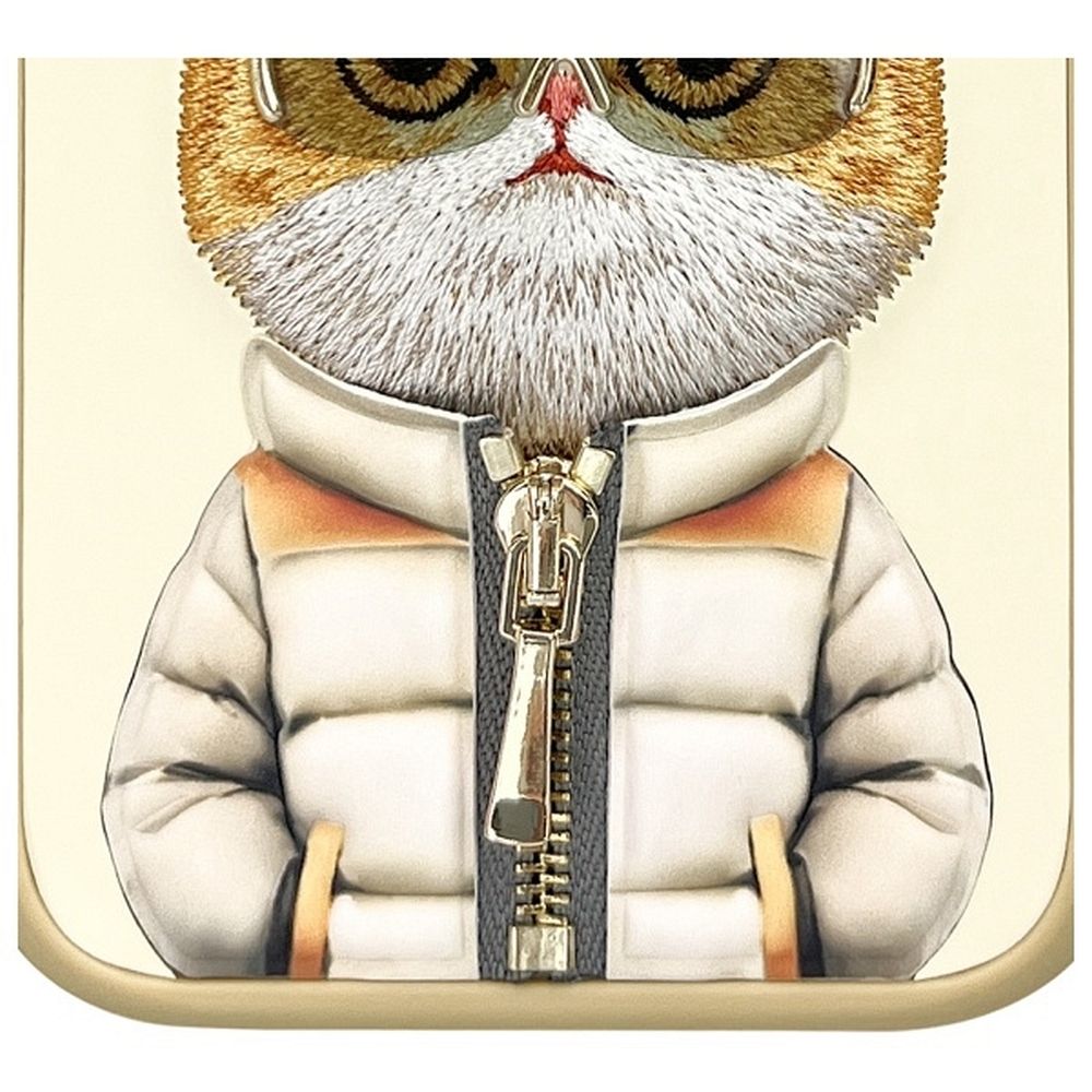 Zadní kryt NIMMY case COOL&CUTE 2.0 Cat pro Apple iPhone 16 Pro Max, khaki