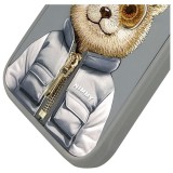 Zadní kryt NIMMY case COOL&CUTE 2.0 Bear pro Apple iPhone 16 Pro Max, šedá