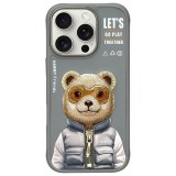 Zadní kryt NIMMY case COOL&CUTE 2.0 Bear pro Apple iPhone 16 Pro Max, šedá