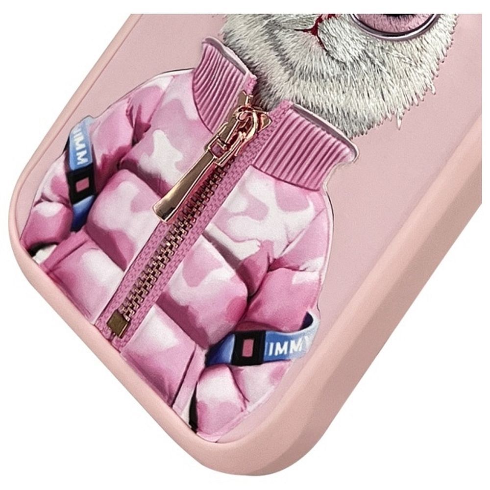 Zadní kryt NIMMY case COOL&CUTE 2.0 Cat pro Apple iPhone 16 Pro Max, růžová