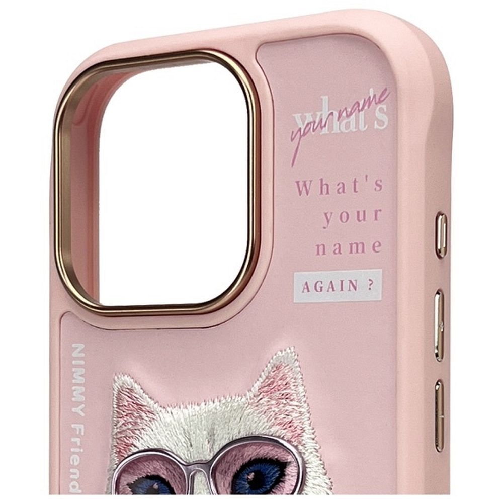Zadní kryt NIMMY case COOL&CUTE 2.0 Cat pro Apple iPhone 16 Pro Max, růžová