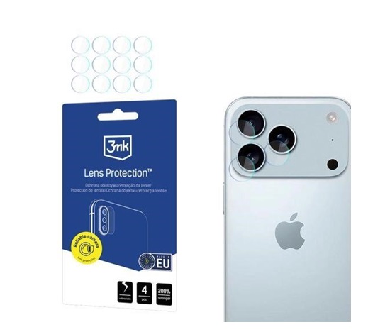 Ochrana kamery 3mk Lens Protection pro Apple iPhone 17 Pro (4ks)