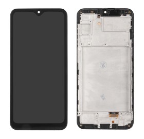 LCD display + dotyková deska + přední kryt pro Samsung Galaxy A24, midnight black