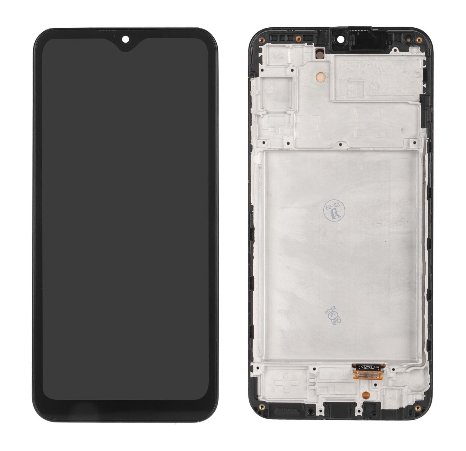 LCD display + dotyková deska + přední kryt pro Samsung Galaxy A24, midnight black