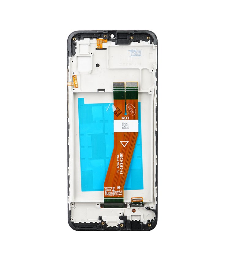 LCD display + dotyková deska + přední kryt pro Samsung Galaxy A03, black
