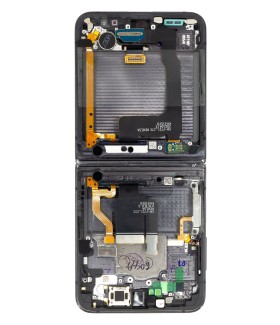 LCD display + dotyková deska + přední kryt pro Samsung Galaxy Z Flip4 5G F721, graphite (Service Pack)