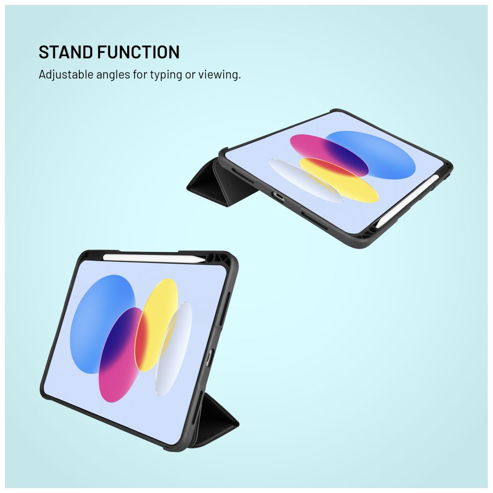 Odolné pouzdro se stojánkem FIXED Enduro pro Apple iPad Air 11" (2020/2022/2024/2025), černé