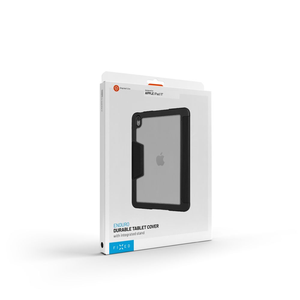 Odolné pouzdro se stojánkem FIXED Enduro pro Apple iPad 10,9" (2022)/iPad 11" (2025), černé