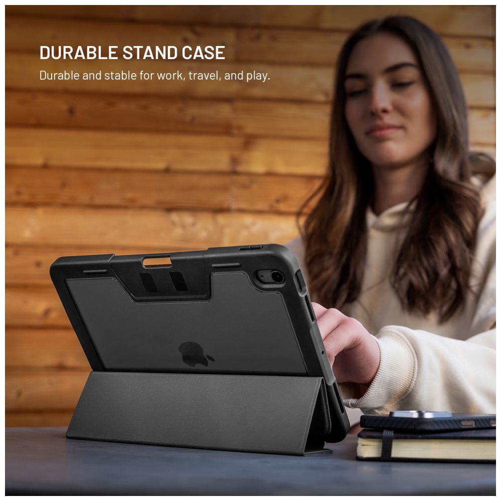 Odolné pouzdro se stojánkem FIXED Enduro pro Apple iPad 10,9" (2022)/iPad 11" (2025), černé