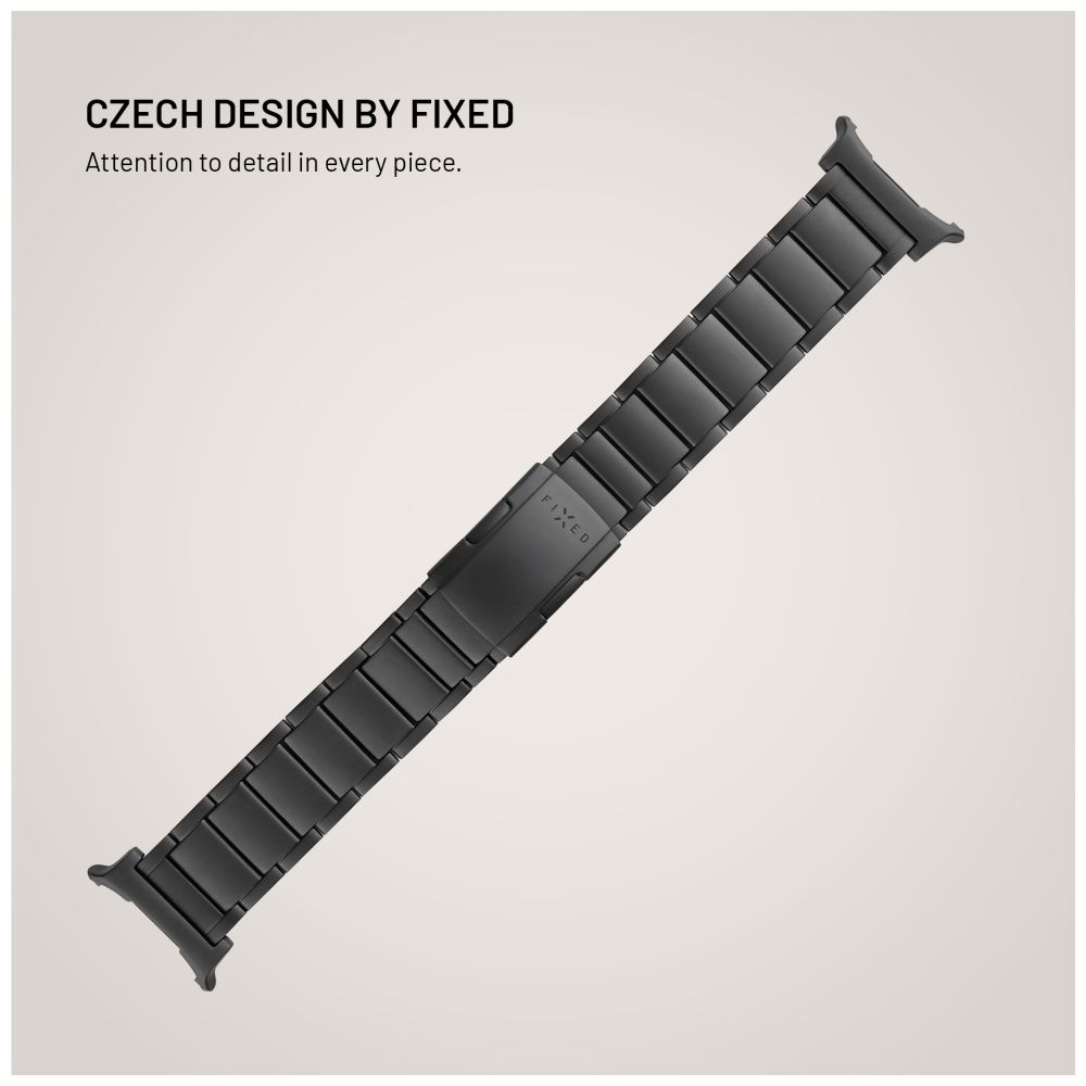 Titanový řemínek FIXED Titanium Strap pro smartwatch Samsung Galaxy Watch Ultra, černý