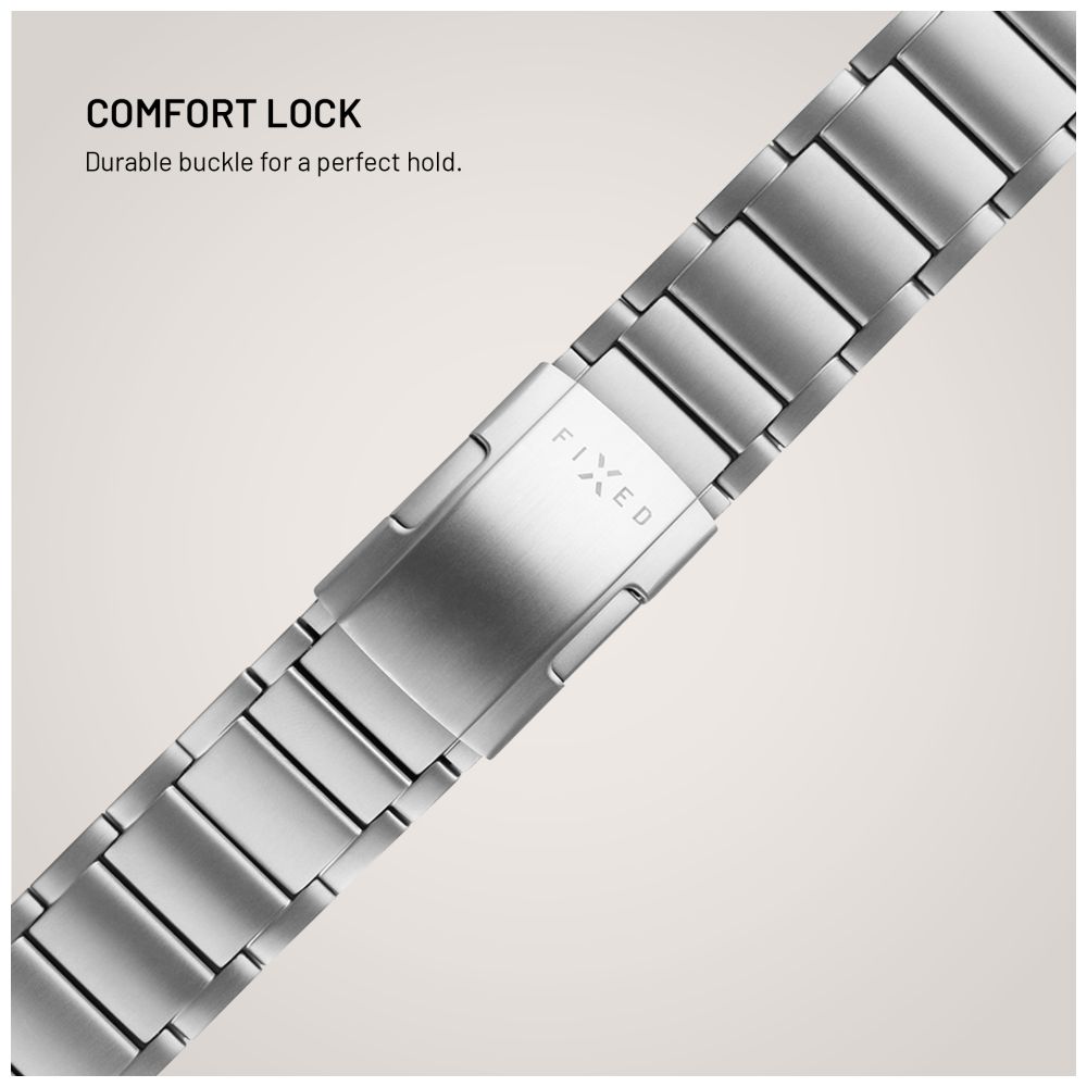 Titanový řemínek FIXED Titanium Strap pro Apple Watch 44/45/46/49mm, přírodní titan