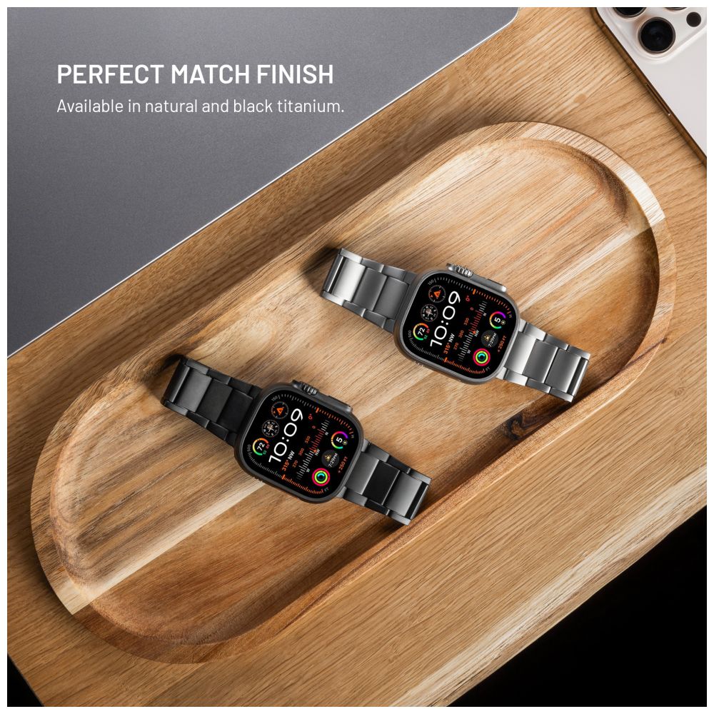 Titanový řemínek FIXED Titanium Strap pro Apple Watch 44/45/46/49mm, přírodní titan