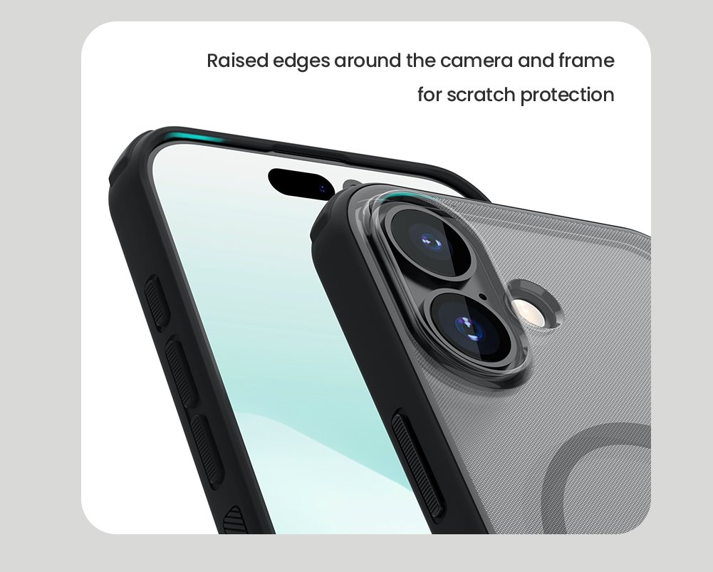 Nillkin Super Frosted PRO Magnetic Zadní Kryt pro Apple iPhone 17 Transparent Black