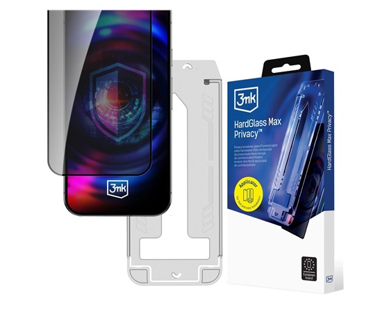 Tvrzené sklo 3mk Hardglass Max Privacy FrameFit pro Apple iPhone 16 Pro/ 17