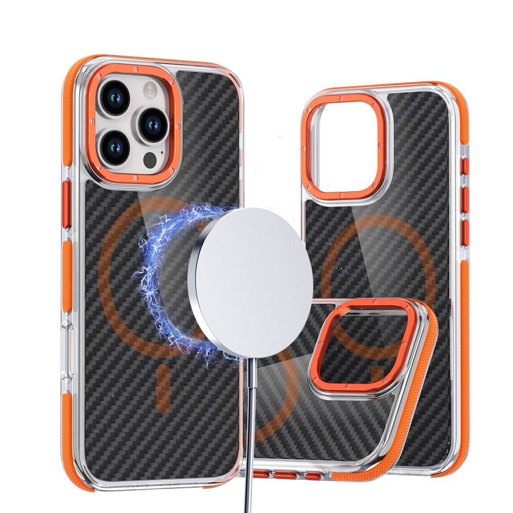 FIBER Case comapitble with MagSafe for XIAOMI Redmi 14C / POCO C75 4G orange