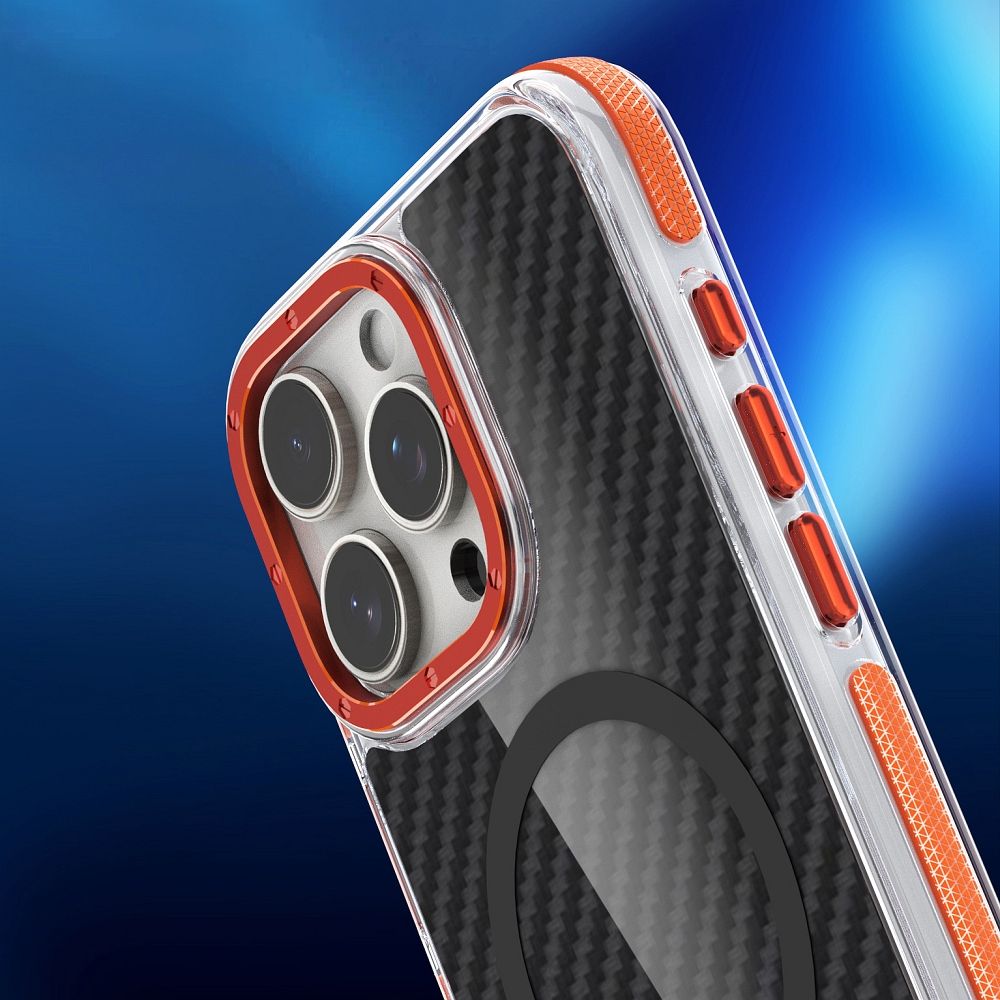 FIBER Case comapitble with MagSafe for XIAOMI Redmi 14C / POCO C75 4G orange