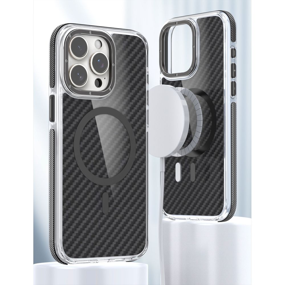 FIBER Case comapitble with MagSafe for XIAOMI Redmi 14C / POCO C75 4G black