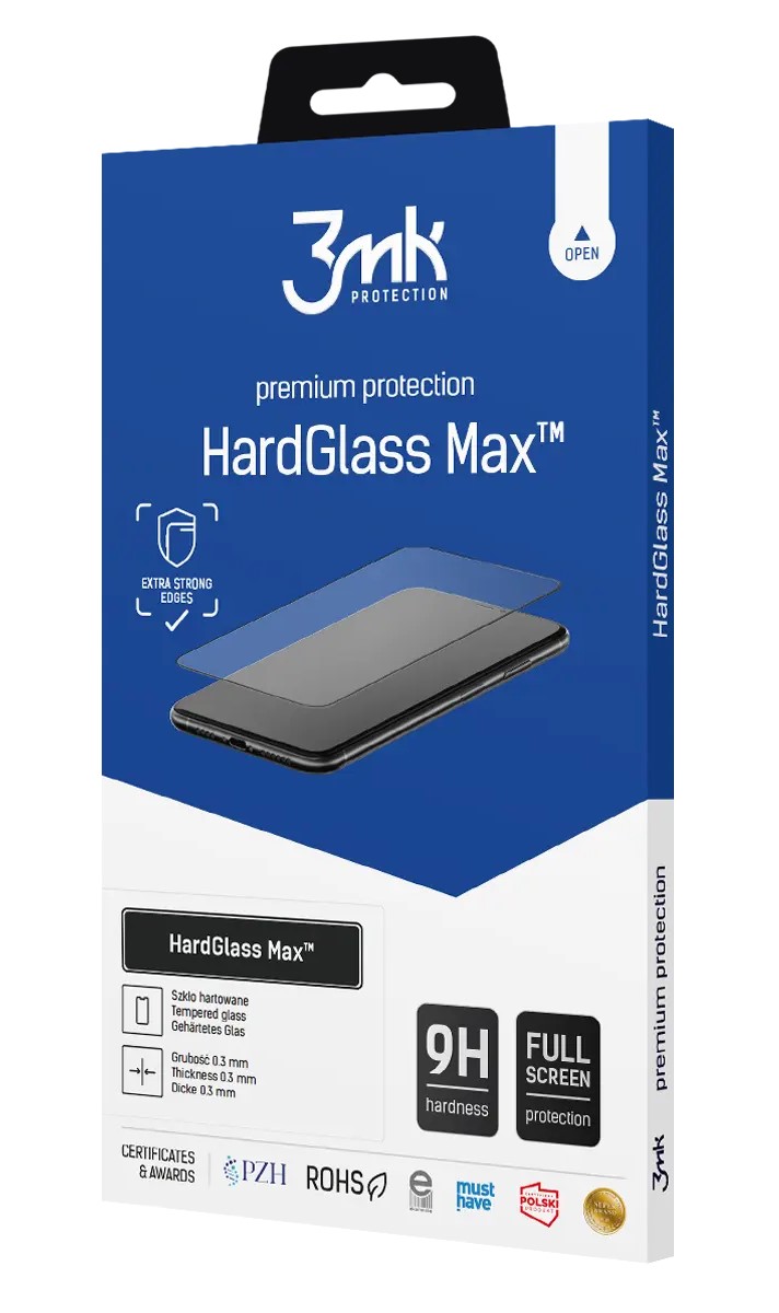 Tvrzené sklo 3mk HardGlass Max pro Apple iPphone 16 Pro / 17 / 17 Pro