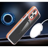 FIBER Case comapitble with MagSafe for SAMSUNG S25 EDGE orange