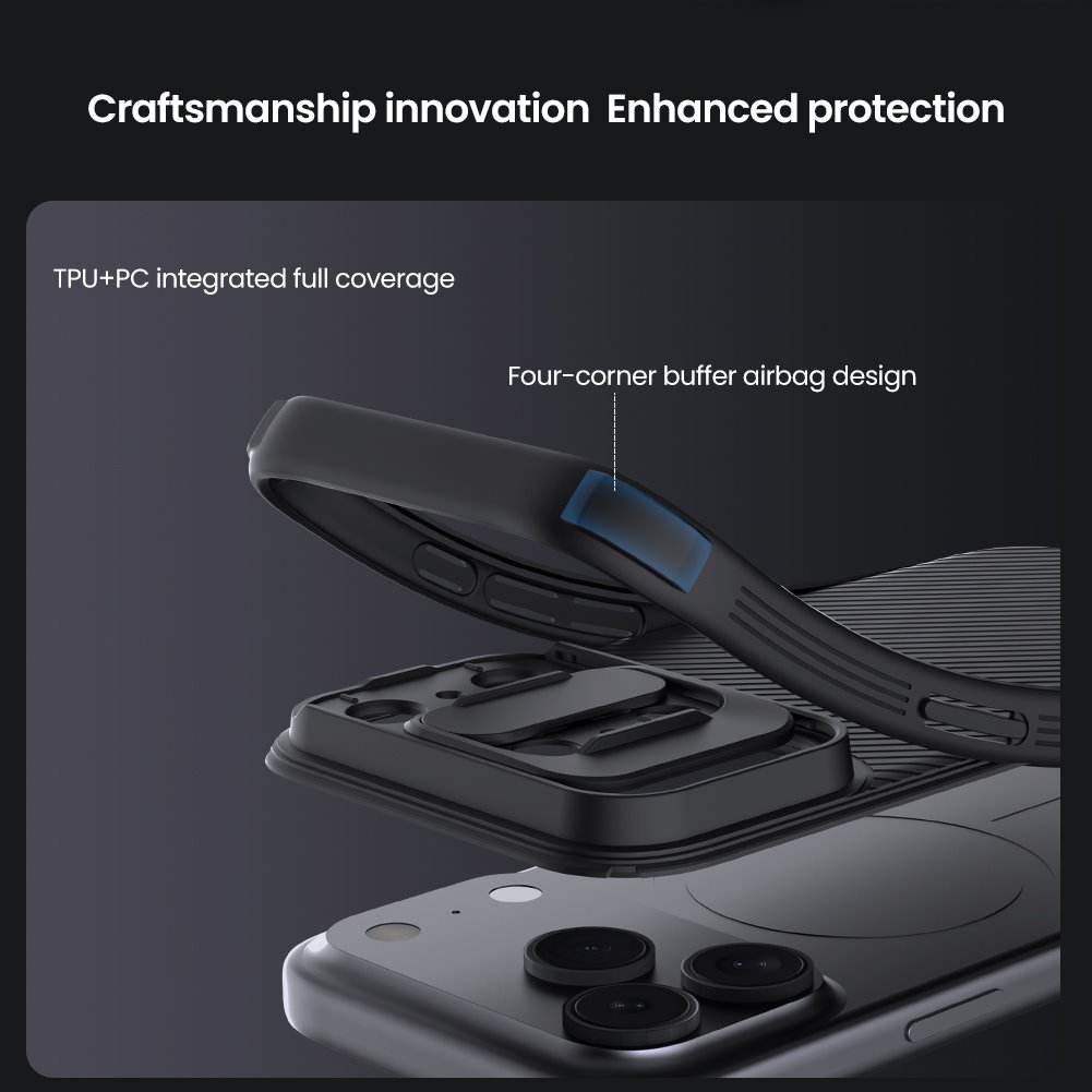 Nillkin CamShield PRO Zadní Kryt pro Apple iPhone 17 Pro Dark Green