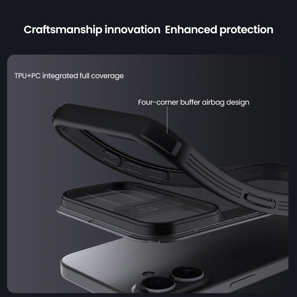 Nillkin CamShield PRO Zadní Kryt pro Apple iPhone 17 Transparent Black
