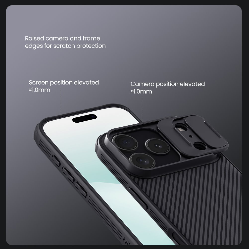 Nillkin CamShield PRO Zadní Kryt pro Apple iPhone 17 Pro Black