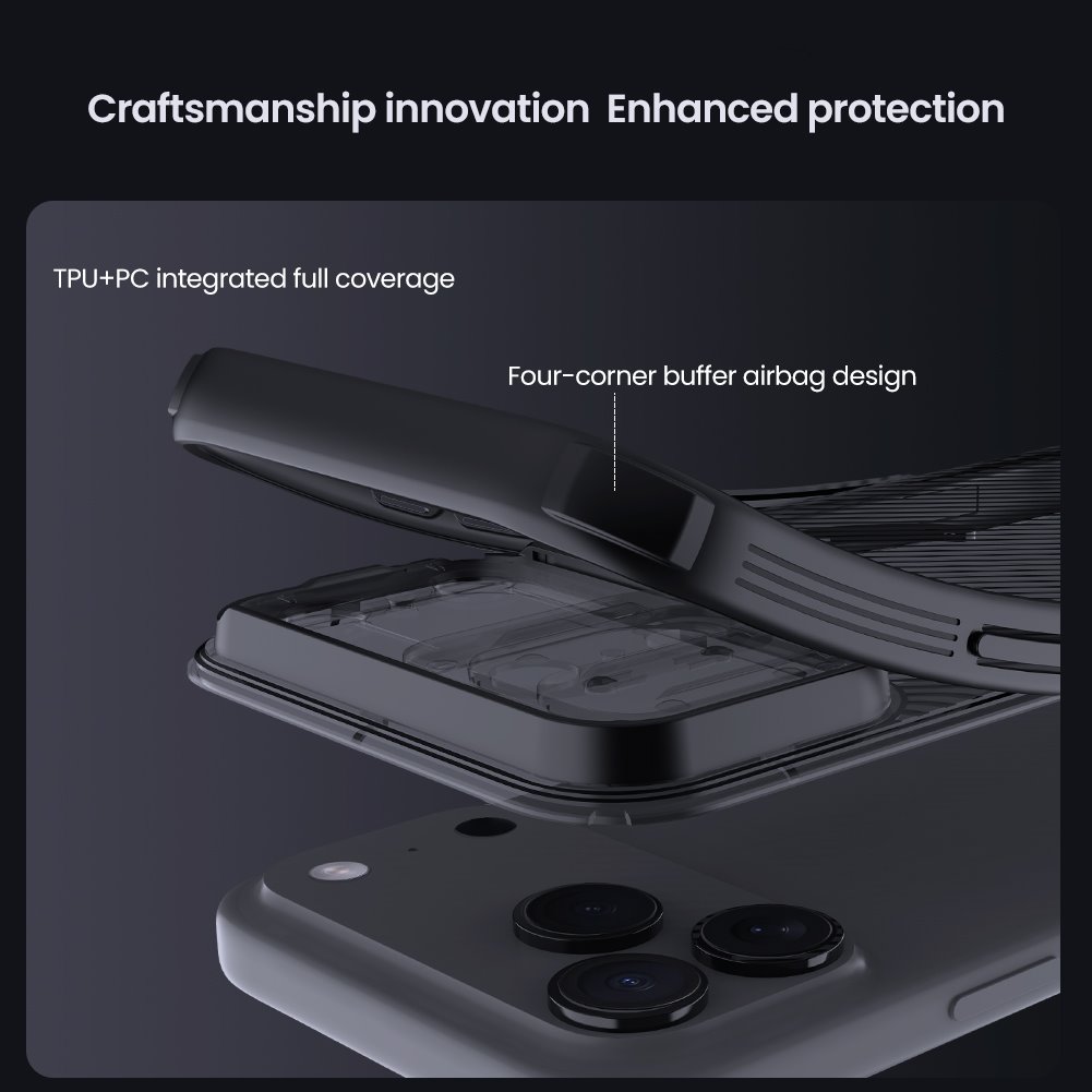 Nillkin CamShield PRO Magnetic Zadní Kryt pro Apple iPhone 17 Pro Max Transparent Black
