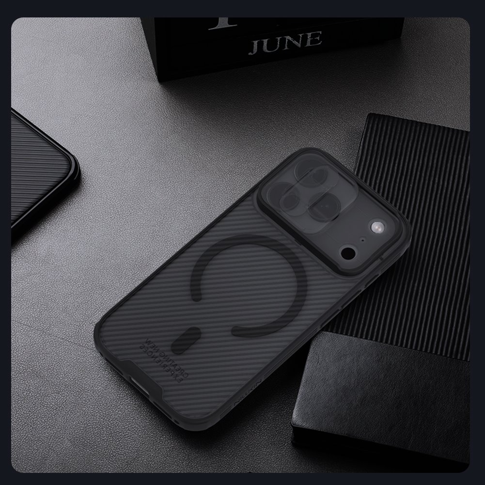 Nillkin CamShield PRO Magnetic Zadní Kryt pro Apple iPhone 17 Pro Transparent Black