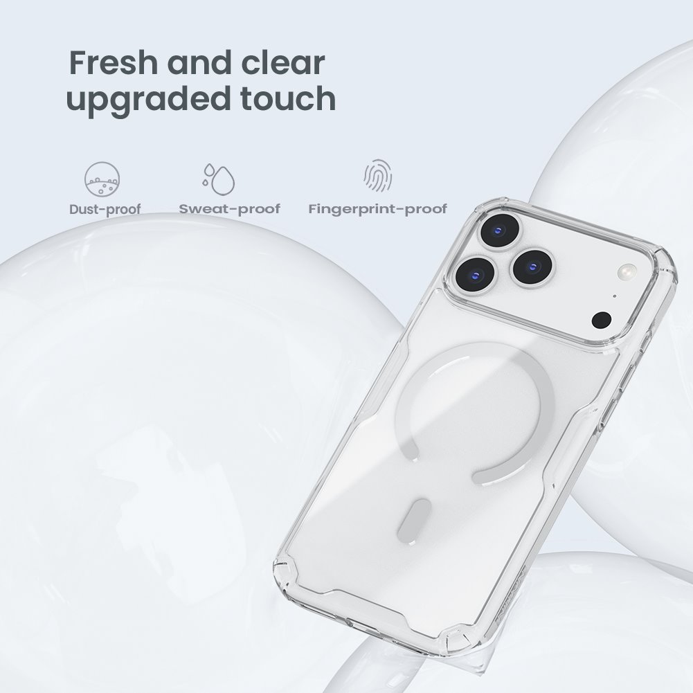 Nillkin Nature TPU PRO Magnetic Kryt pro Apple iPhone 17 Pro Max Transparent