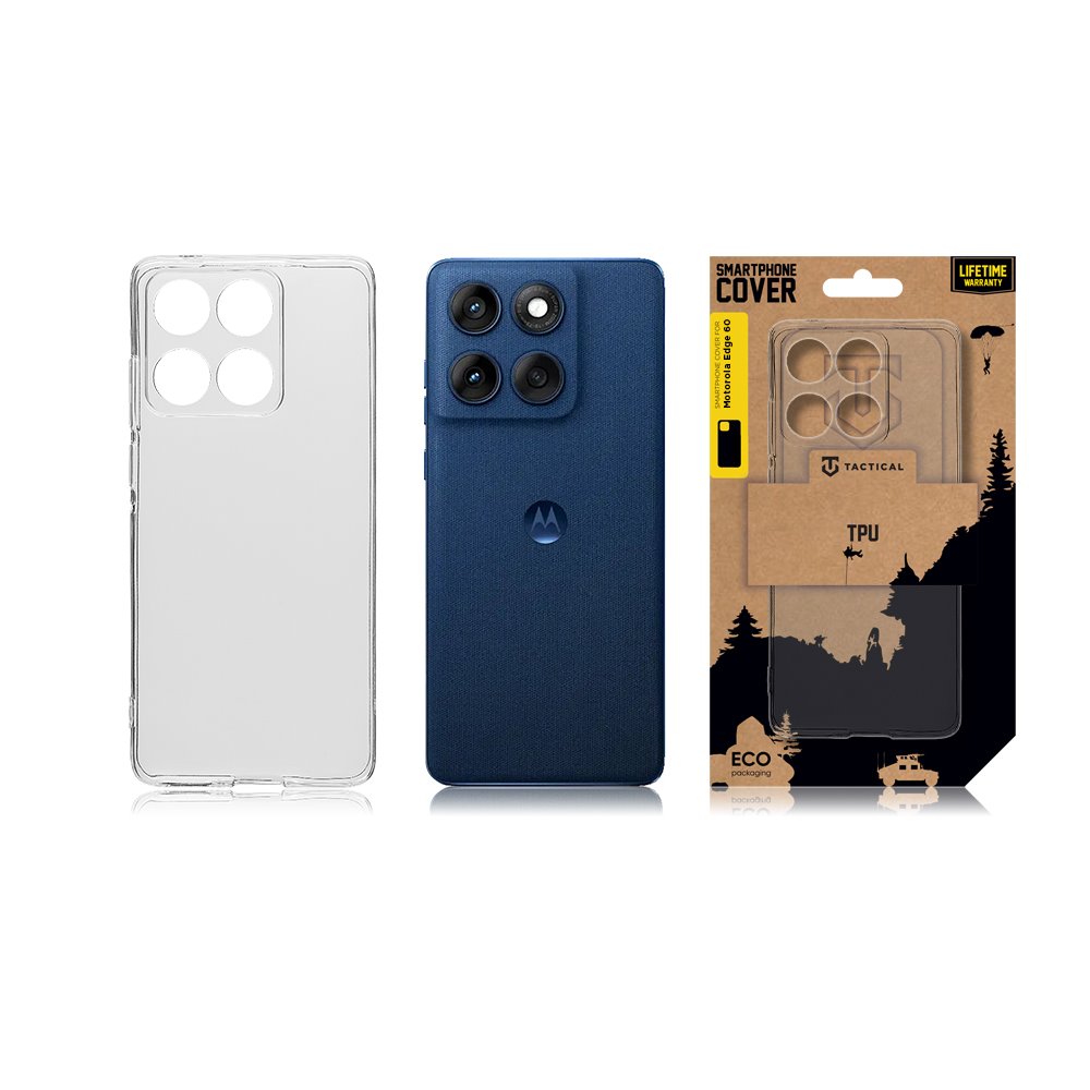 Tactical TPU Kryt pro Motorola Edge 60 Transparent