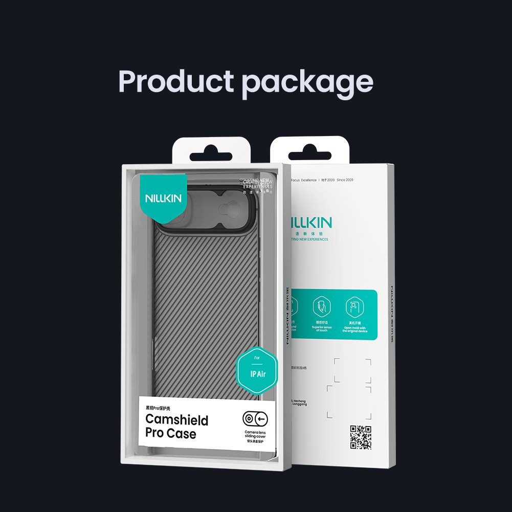 Nillkin CamShield PRO Zadní Kryt pro Apple iPhone Air Transparent Black