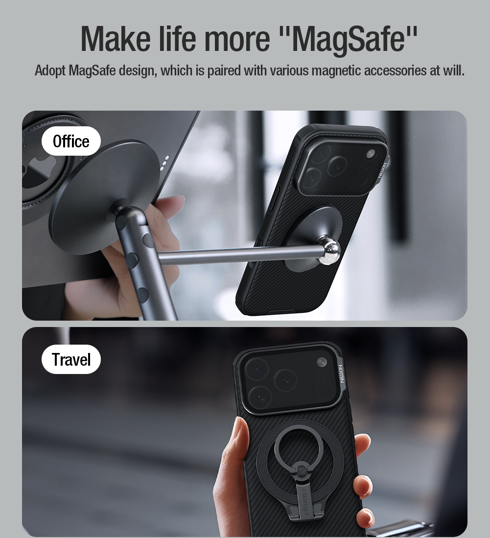 Nillkin CamShield Prop Magnetic Zadní Kryt pro Apple iPhone 17 Pro Black