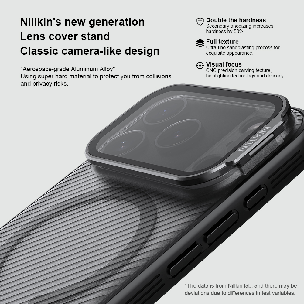Nillkin CamShield Prop Magnetic Zadní Kryt pro Apple iPhone 17 Pro Transparent Black