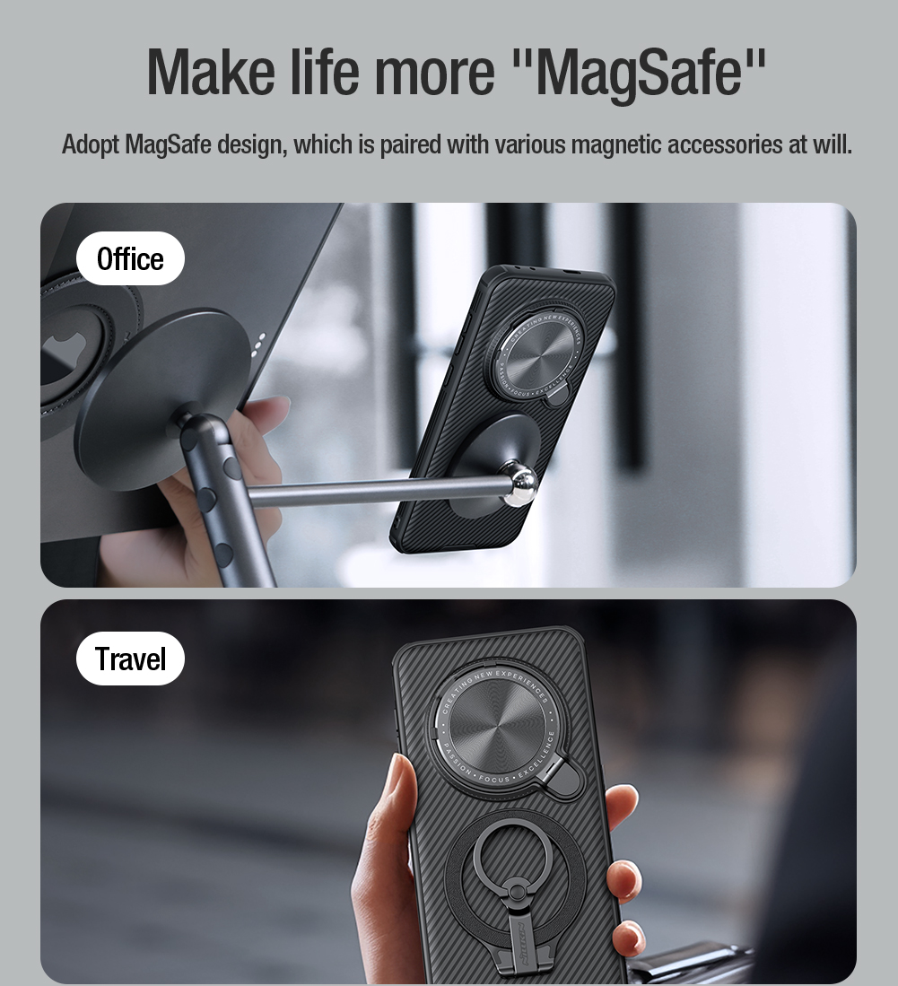 Nillkin CamShield Prop Magnetic Zadní Kryt pro Honor Magic7 Pro Black