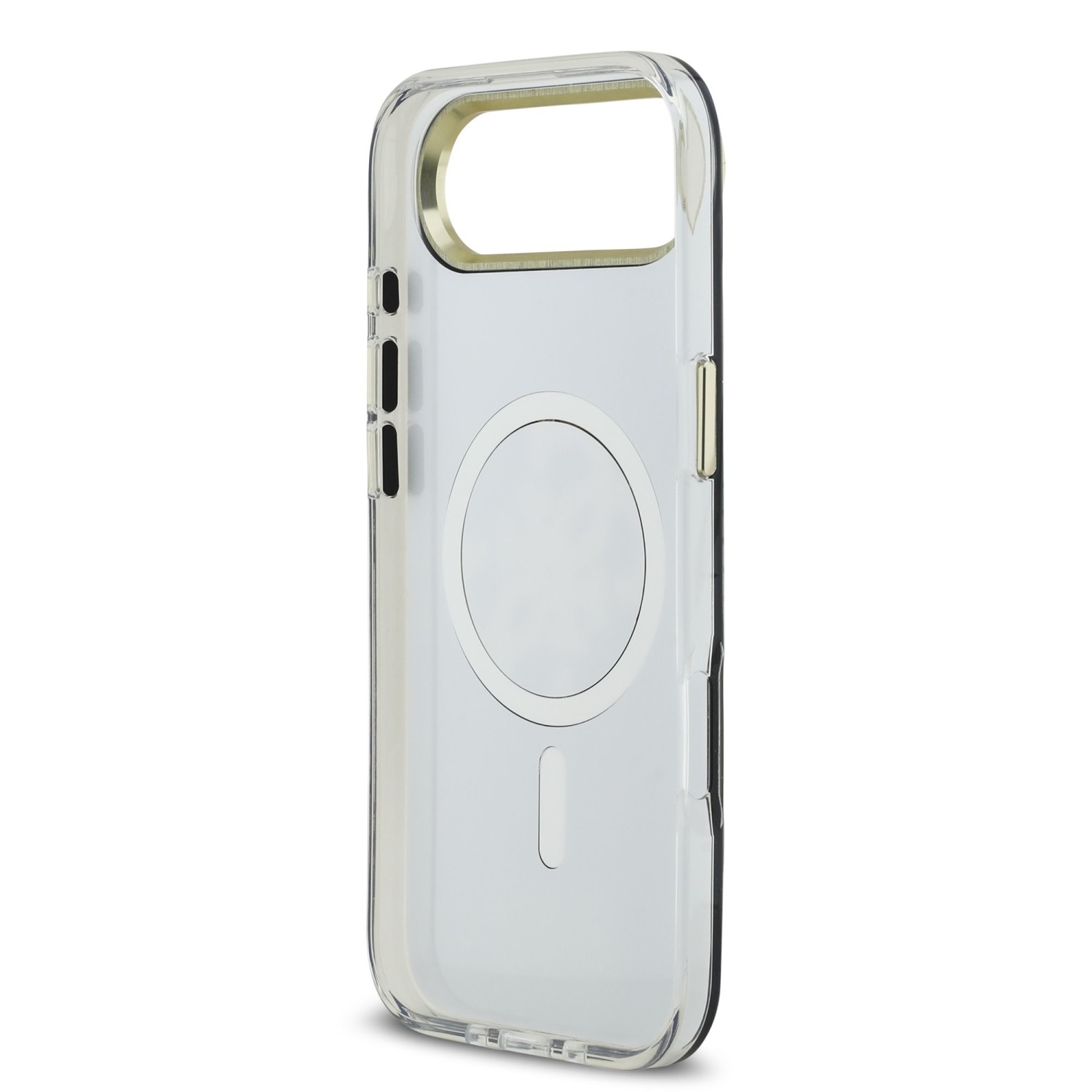 Guess PC/TPU Mirror 4G Glitter Logo MagSafe Zadní Kryt pro iPhone Air Gold