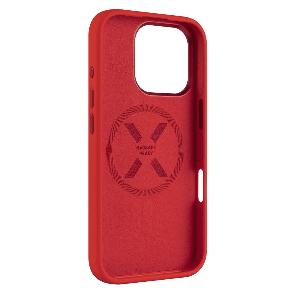 Zadní kryt FIXED MagFlow s podporou MagSafe pro Apple iPhone 17 Pro Max, červený