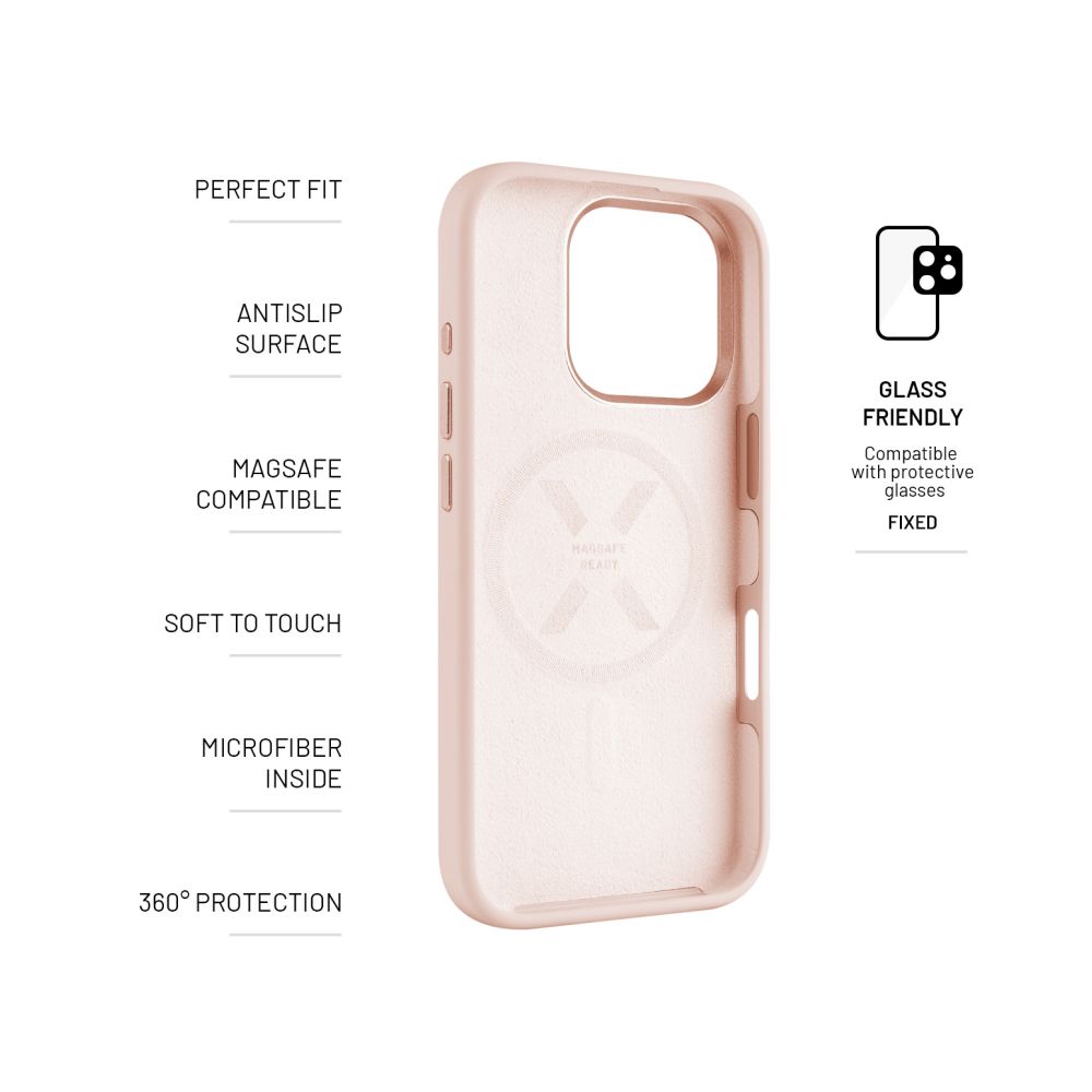 Zadní kryt FIXED MagFlow s podporou MagSafe pro Apple iPhone Air, růžová (obrázek 4)