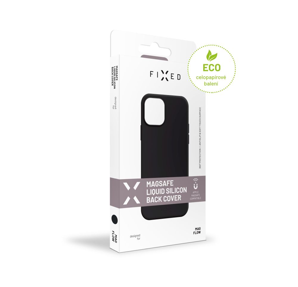 Zadní kryt FIXED MagFlow s podporou MagSafe pro Samsung Galaxy S25 Edge 5G, černý