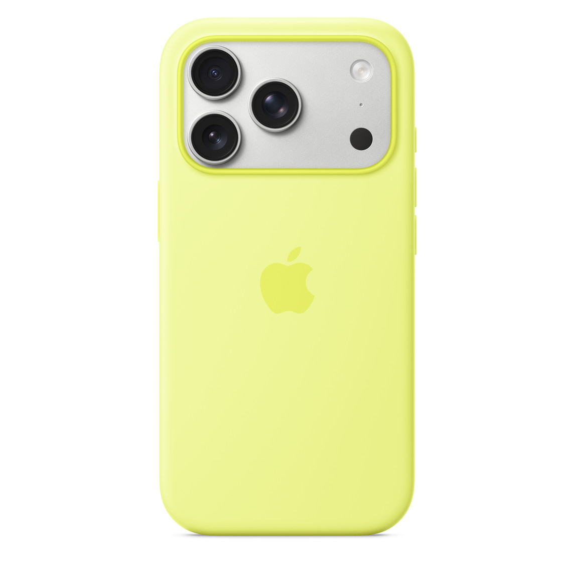 Originální kryt Silicone Case with MagSafe pro Apple iPhone 17 Pro, neon yellow
